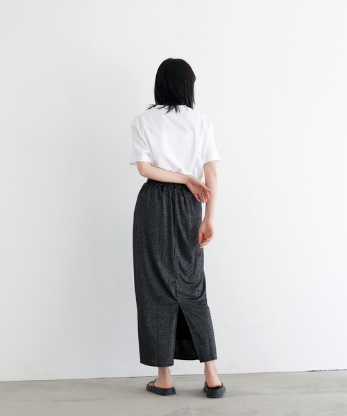 LIAN（リアン）の「ラメタイトスカート（スカート・レディース・オフホワイト/ブラック・FREE）」の17枚目の写真