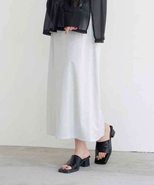 LIAN（リアン）の「ラメタイトスカート（スカート・レディース・オフホワイト/ブラック・FREE）」の10枚目の写真