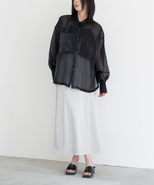 LIAN（リアン）の「ラメタイトスカート（スカート・レディース・オフホワイト/ブラック・FREE）」の11枚目の写真