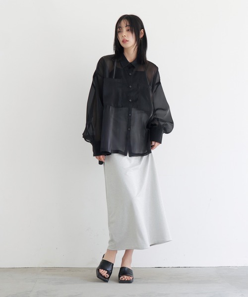 LIAN（リアン）の「ラメタイトスカート（スカート・レディース・オフホワイト/ブラック・FREE）」の12枚目の写真