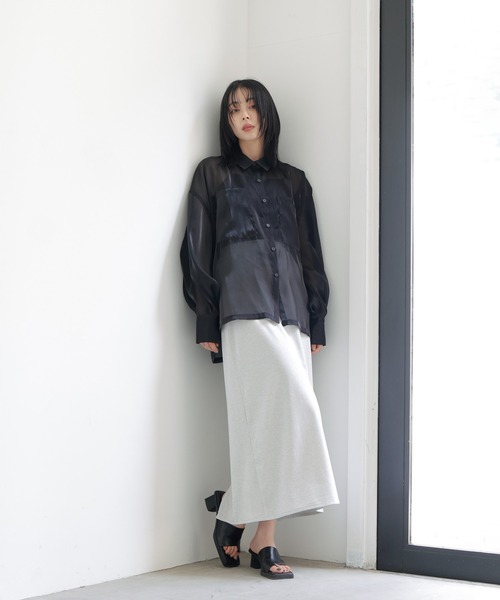 LIAN（リアン）の「ラメタイトスカート（スカート・レディース・オフホワイト/ブラック・FREE）」の15枚目の写真