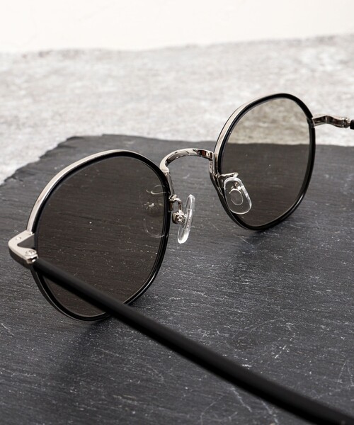 Stutostein Nolley's（シュテットシュタインノーリーズ）の「LUCAS ラウンド/ボストン カラーレンズ サングラス（サングラス・メンズ・ブラック・FREE）」の6枚目の写真