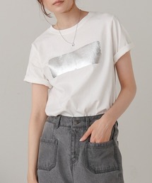 Bab（バブ）の「ヴィンテージシルバープリントＴシャツ（Tシャツ/カットソー）」