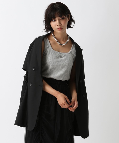 PAGEBOY(ページボーイ)の「パイルプレートタンク(タンクトップ・レディース・ブラック/ライトブルー/グレー・FREE)」の8枚目の写真