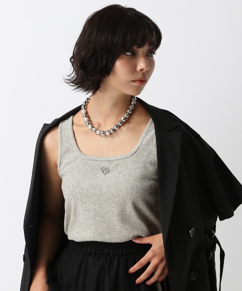 PAGEBOY(ページボーイ)の「パイルプレートタンク(タンクトップ・レディース・ブラック/ライトブルー/グレー・FREE)」の10枚目の写真