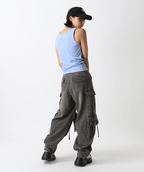 PAGEBOY(ページボーイ)の「パイルプレートタンク(タンクトップ・レディース・ブラック/ライトブルー/グレー・FREE)」の12枚目の写真