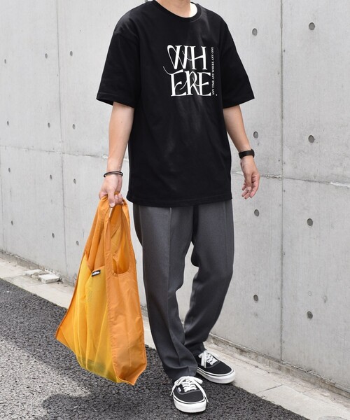Nahe（ネーエ）の「nahe: ネーエ ショッパー L (エコバッグ / サブバッグ)（エコバッグ/サブバッグ・メンズ・ブラック/ブルー/レッド/イエロー/ライトブルー・ONE SIZE）」の6枚目の写真