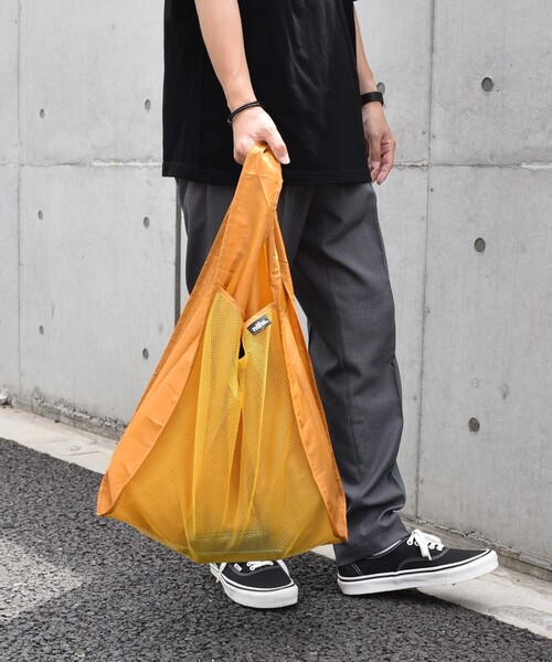 Nahe（ネーエ）の「nahe: ネーエ ショッパー L (エコバッグ / サブバッグ)（エコバッグ/サブバッグ・メンズ・ブラック/ブルー/レッド/イエロー/ライトブルー・ONE SIZE）」の8枚目の写真