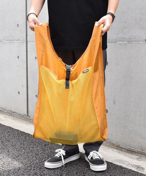 Nahe（ネーエ）の「nahe: ネーエ ショッパー L (エコバッグ / サブバッグ)（エコバッグ/サブバッグ・メンズ・ブラック/ブルー/レッド/イエロー/ライトブルー・ONE SIZE）」の10枚目の写真