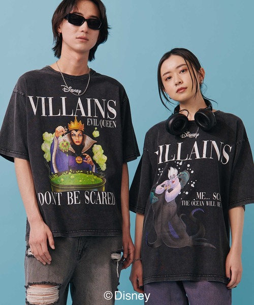 【DISNEY】ヴィランズマガジンＴシャツ（Tシャツ/カットソー）｜Disney（ディズニー）