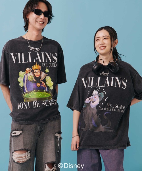 【DISNEY】ヴィランズマガジンＴシャツ（Tシャツ/カットソー）｜Disney（ディズニー）