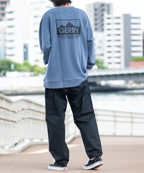 GERRY(ジェリー)の「【3】〔GERRY/ジェリー〕シャンブレー/ポプリン ストレッチワイド クライミング カーゴパンツ(カーゴパンツ・メンズ・ベージュ/ブラック/オリーブ/サックスブルー/ブルー・LARGE/MEDIUM/X-LARGE)」の7枚目の写真