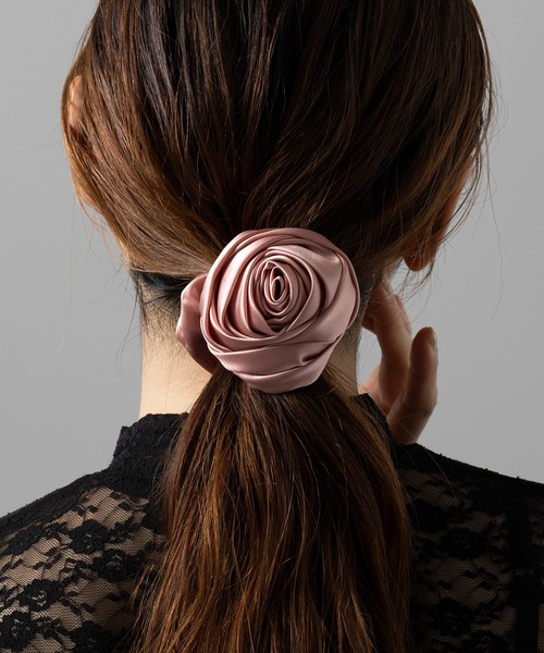 シュシュ セール】【SETUP7】ローズスクランチヘアーシュシュ KNF（シュシュ