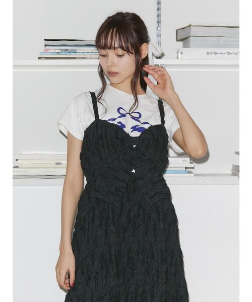 merry jenny（メリージェニー）の「rabbit ribbon tee（Tシャツ/カットソー・レディース・ピンク/オフホワイト・FREE）」の22枚目の写真