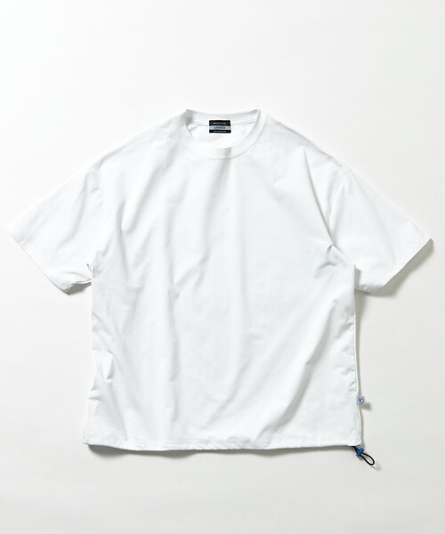FREAK'S STORE(フリークスストア)の「ローソン×FREAK'S STORE リラックスフィット ラッシュガード クルーネックTシャツ(Tシャツ/カットソー・メンズ・ネイビー/ホワイト/ブラック/ベージュ・SMALL/LARGE/MEDIUM)」の6枚目の写真