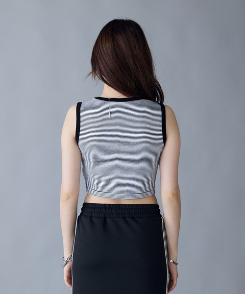 MILLER(ミラー)の「R.P.miller/ミラー パネルリブ クロップドタンク 2026新作 再入荷 秋服 2026年秋冬(タンクトップ・レディース・ホワイト系1/ホワイト系2/ネイビー・FREE)」の14枚目の写真
