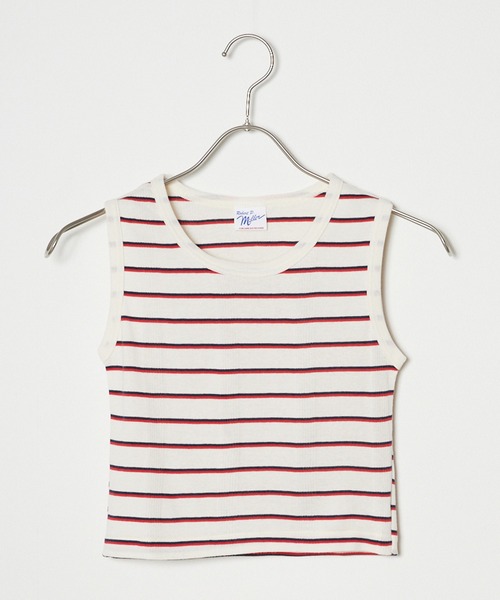 MILLER(ミラー)の「R.P.miller/ミラー パネルリブ クロップドタンク 2026新作 再入荷 秋服 2026年秋冬(タンクトップ・レディース・ホワイト系1/ホワイト系2/ネイビー・FREE)」の15枚目の写真
