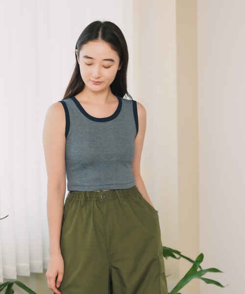 ■新品【MILLER】パネルリブブラトップ&ショートパンツ SET 楽天市場】【10％OFFクーポン対象】MILLER（ミラー） パネルリブ