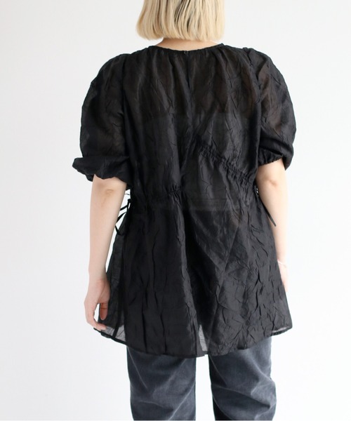 cepo（セポ）の「シャーリングワッシャーチュニック（チュニック・レディース・ブラック/ベージュ/カーキ・M）」の15枚目の写真