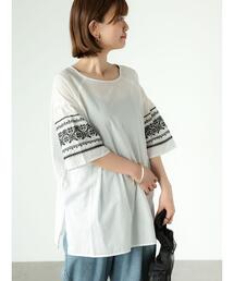 Lugnoncure | 袖刺繍ブラウス(シャツ/ブラウス)