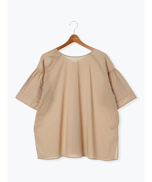 Lugnoncure（ルノンキュール）の「袖刺繍ブラウス（シャツ/ブラウス・レディース・ベージュ/ブラック/オフホワイト・F）」の21枚目の写真