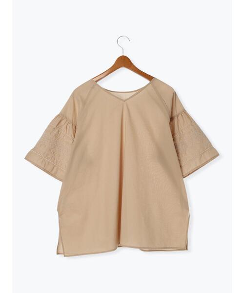 Lugnoncure（ルノンキュール）の「袖刺繍ブラウス（シャツ/ブラウス・レディース・ベージュ/ブラック/オフホワイト・F）」の22枚目の写真