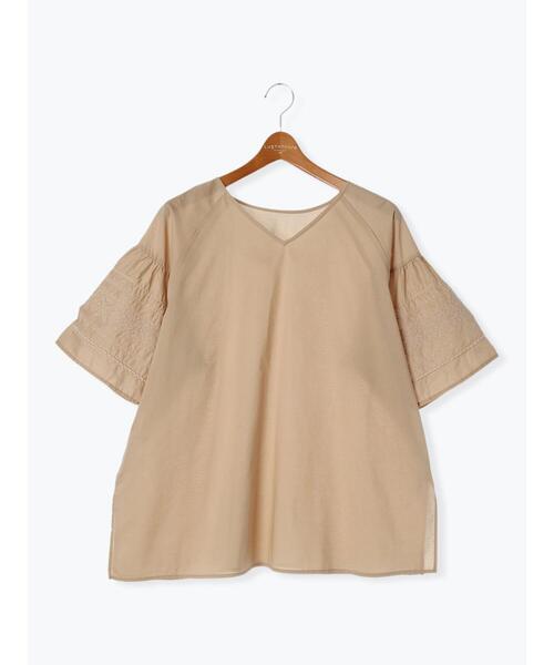 Lugnoncure（ルノンキュール）の「袖刺繍ブラウス（シャツ/ブラウス・レディース・ベージュ/ブラック/オフホワイト・F）」の16枚目の写真