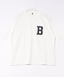 メンズ サガラ刺繍ワッペンTシャツ