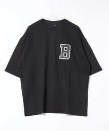 メンズ サガラ刺繍ワッペンTシャツ