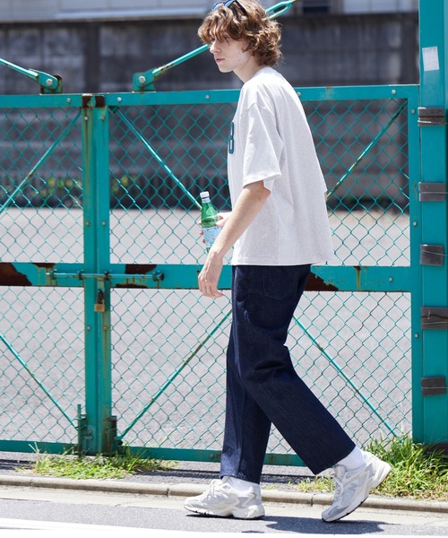 coca(coca)(コカ)の「メンズ サガラ刺繍ワッペンTシャツ(Tシャツ/カットソー・メンズ・ネイビー/ブラック/ホワイト/ライトグレー・M/L/XL)」の7枚目の写真