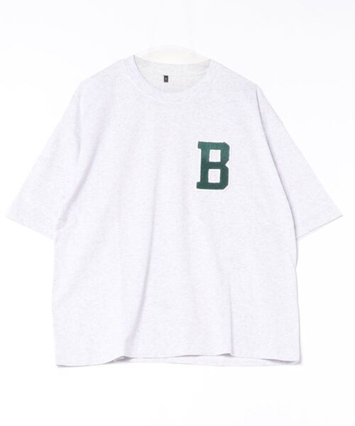 セール】メンズ サガラ刺繍ワッペンTシャツ（Tシャツ/カットソー
