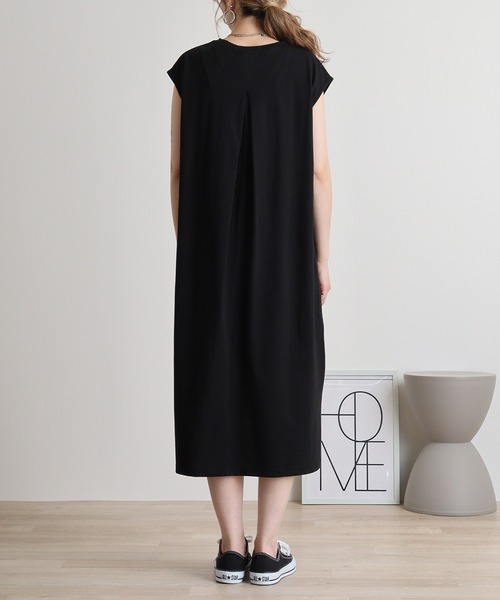 atONE（アットワン）の「フロント刺繍Vネックカットワンピース（ワンピース・レディース・ブラック/カーキ/モカ・M）」の21枚目の写真
