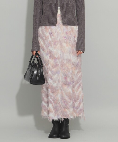 Ray BEAMS（レイビームス）の「Ray BEAMS / プリント フリンジ マーメイド スカート（スカート・レディース・グレー/ベージュ・1/0）」の16枚目の写真