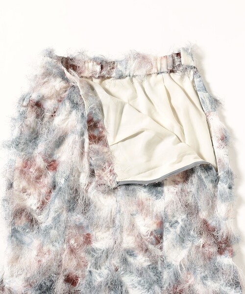 Ray BEAMS（レイビームス）の「Ray BEAMS / プリント フリンジ マーメイド スカート（スカート・レディース・グレー/ベージュ・1/0）」の13枚目の写真