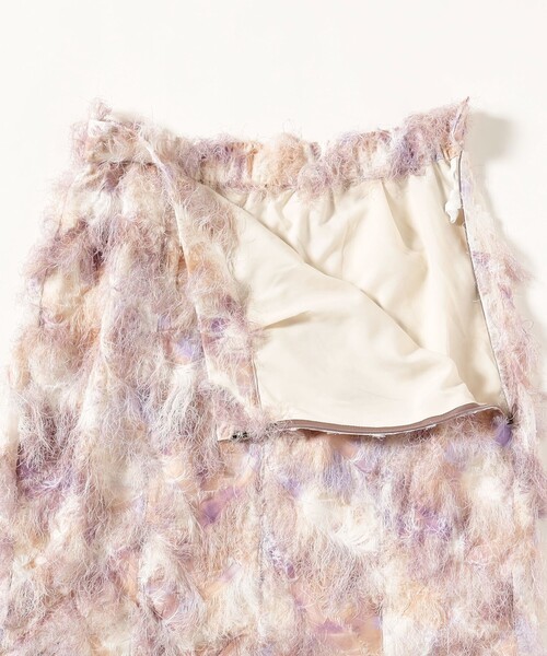 Ray BEAMS（レイビームス）の「Ray BEAMS / プリント フリンジ マーメイド スカート（スカート・レディース・グレー/ベージュ・1/0）」の9枚目の写真