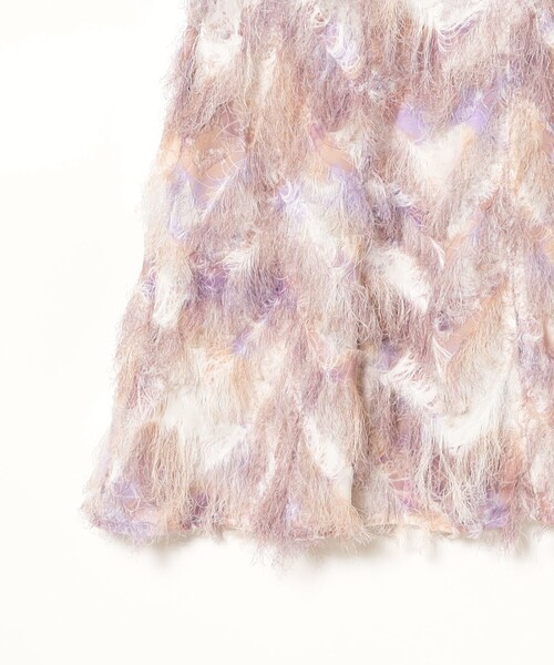 Ray BEAMS（レイビームス）の「Ray BEAMS / プリント フリンジ マーメイド スカート（スカート・レディース・グレー/ベージュ・1/0）」の8枚目の写真