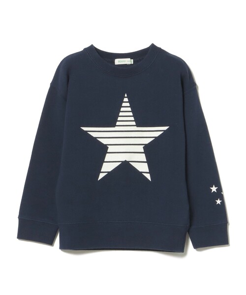 BEAMS mini（ビームスミニ）の「星フロッキー スウェット 2024FW（90～150cm）（スウェット・キッズ・レッド系その他7/ネイビー/ライトグレー・90/100/120/130/140/150/110）」の18枚目の写真
