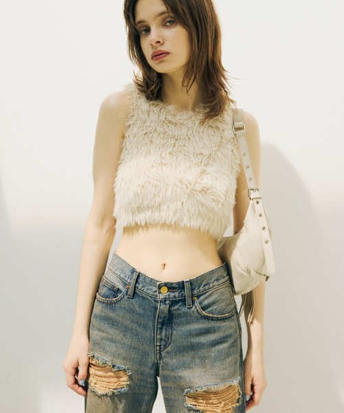 トップス meltthelady basic shaggy tank Melt the lady メルトザレディbasic shaggy tank レディース
