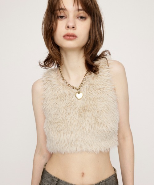 トップス meltthelady basic shaggy tank セール】MIX SHAGGY TANK ミックス シャギー タンク（タンク
