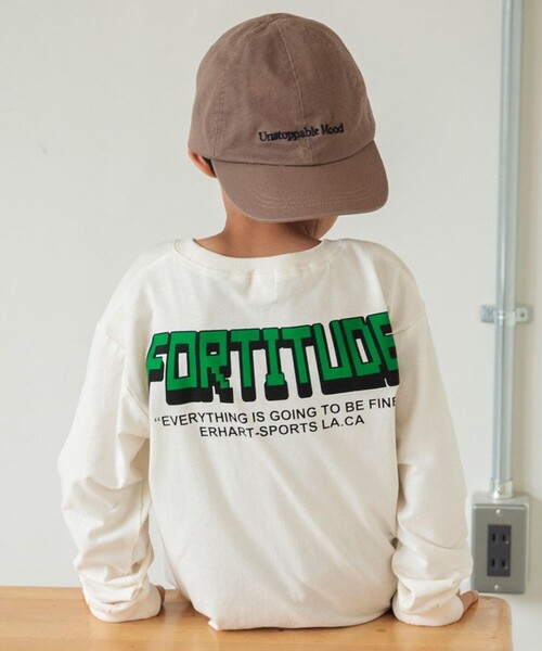 DRC branshes（ディーアールシーブランシェス）の「【DRC/お肌に嬉しい綿100％】アソートグラフィック長袖Tシャツ（Tシャツ/カットソー・キッズ・マスタード/その他1/その他2/コバルトブルー/フューシャピンク/オフホワイト/ネイビー/ブラウン/ライム/ブルー/アイボリー/チャコールグレー・90/100/110/140/160/130/120/150）」の11枚目の写真