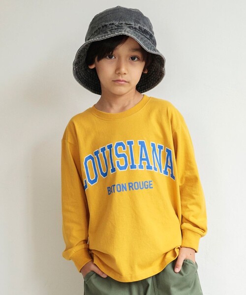 DRC branshes（ディーアールシーブランシェス）の「【DRC/お肌に嬉しい綿100％】アソートグラフィック長袖Tシャツ（Tシャツ/カットソー・キッズ・マスタード/その他1/その他2/コバルトブルー/フューシャピンク/オフホワイト/ネイビー/ブラウン/ライム/ブルー/アイボリー/チャコールグレー・90/100/110/140/160/130/120/150）」の9枚目の写真