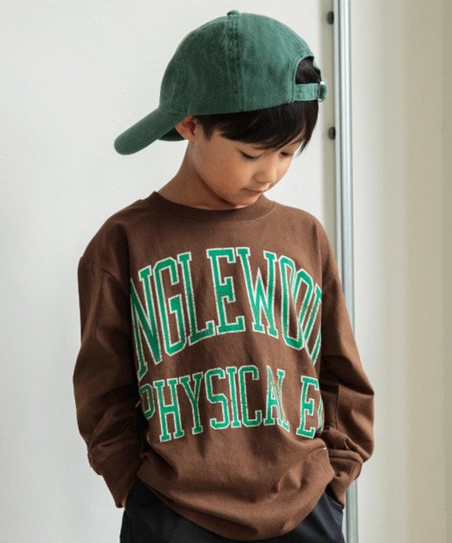 DRC branshes（ディーアールシーブランシェス）の「【DRC/お肌に嬉しい綿100％】アソートグラフィック長袖Tシャツ（Tシャツ/カットソー・キッズ・マスタード/その他1/その他2/コバルトブルー/フューシャピンク/オフホワイト/ネイビー/ブラウン/ライム/ブルー/アイボリー/チャコールグレー・90/100/110/140/160/130/120/150）」の4枚目の写真