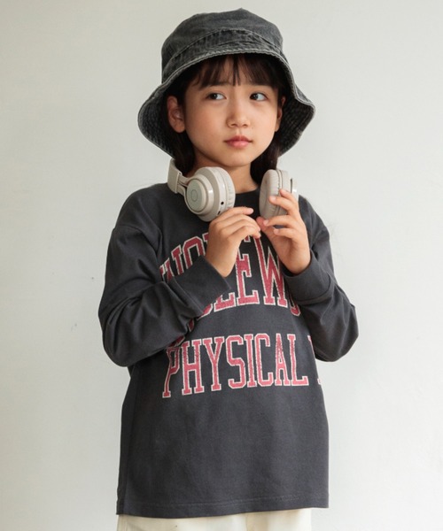 DRC branshes（ディーアールシーブランシェス）の「【DRC/お肌に嬉しい綿100％】アソートグラフィック長袖Tシャツ（Tシャツ/カットソー・キッズ・マスタード/その他1/その他2/コバルトブルー/フューシャピンク/オフホワイト/ネイビー/ブラウン/ライム/ブルー/アイボリー/チャコールグレー・90/100/110/140/160/130/120/150）」の3枚目の写真