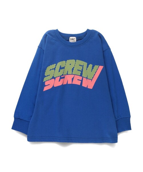 DRC branshes（ディーアールシーブランシェス）の「【DRC/お肌に嬉しい綿100％】アソートグラフィック長袖Tシャツ（Tシャツ/カットソー・キッズ・マスタード/その他1/その他2/コバルトブルー/フューシャピンク/オフホワイト/ネイビー/ブラウン/ライム/ブルー/アイボリー/チャコールグレー・90/100/110/140/160/130/120/150）」の7枚目の写真