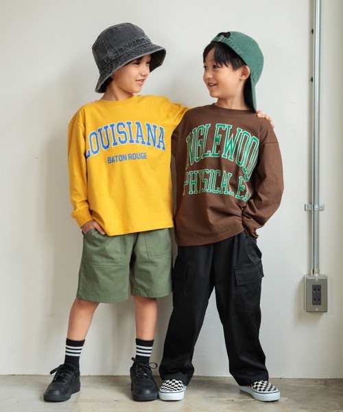DRC branshes（ディーアールシーブランシェス）の「【DRC/お肌に嬉しい綿100％】アソートグラフィック長袖Tシャツ（Tシャツ/カットソー・キッズ・マスタード/その他1/その他2/コバルトブルー/フューシャピンク/オフホワイト/ネイビー/ブラウン/ライム/ブルー/アイボリー/チャコールグレー・90/100/110/140/160/130/120/150）」の14枚目の写真