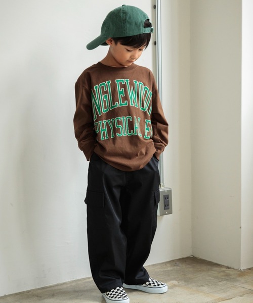 DRC branshes（ディーアールシーブランシェス）の「【DRC/お肌に嬉しい綿100％】アソートグラフィック長袖Tシャツ（Tシャツ/カットソー・キッズ・マスタード/その他1/その他2/コバルトブルー/フューシャピンク/オフホワイト/ネイビー/ブラウン/ライム/ブルー/アイボリー/チャコールグレー・90/100/110/140/160/130/120/150）」の21枚目の写真