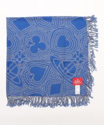 【新品 未使用】Vivienne Westwood ジャカードスクエアストール Vivienne Westwood（ヴィヴィアンウエストウッド）の「ﾄﾗﾝﾌﾟJQ