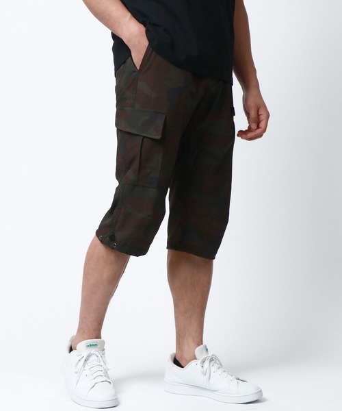 MARUKAWA(マルカワ)の「リップストップ ストレッチ ドライ カーゴパンツ クロップド/7分丈(カーゴパンツ・メンズ・カーキ/ブラック/ネイビー/ベージュ・LL/L/M)」の2枚目の写真