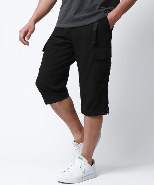 MARUKAWA(マルカワ)の「リップストップ ストレッチ ドライ カーゴパンツ クロップド/7分丈(カーゴパンツ・メンズ・カーキ/ブラック/ネイビー/ベージュ・LL/L/M)」の1枚目の写真