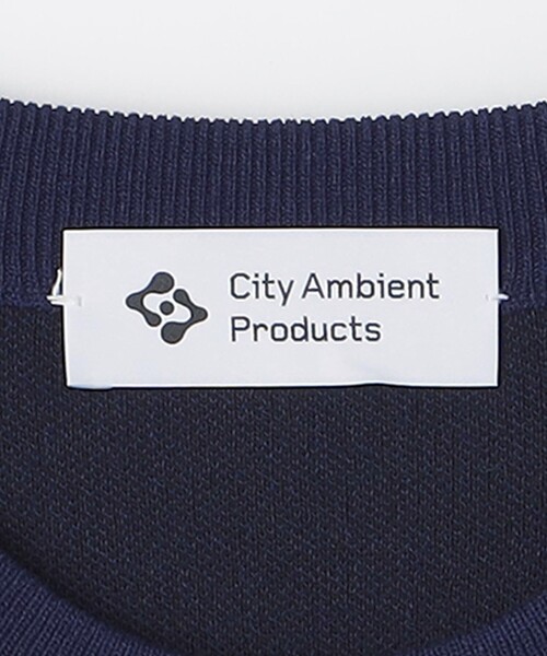 City Ambient Products(シティアンビエントプロダクツ)の「City Ambient Products:〈手洗い可能〉バイカラー クルーネック ニット(ニット/セーター・メンズ・ネイビー/ベージュ/グレー・SMALL/LARGE/MEDIUM)」の8枚目の写真